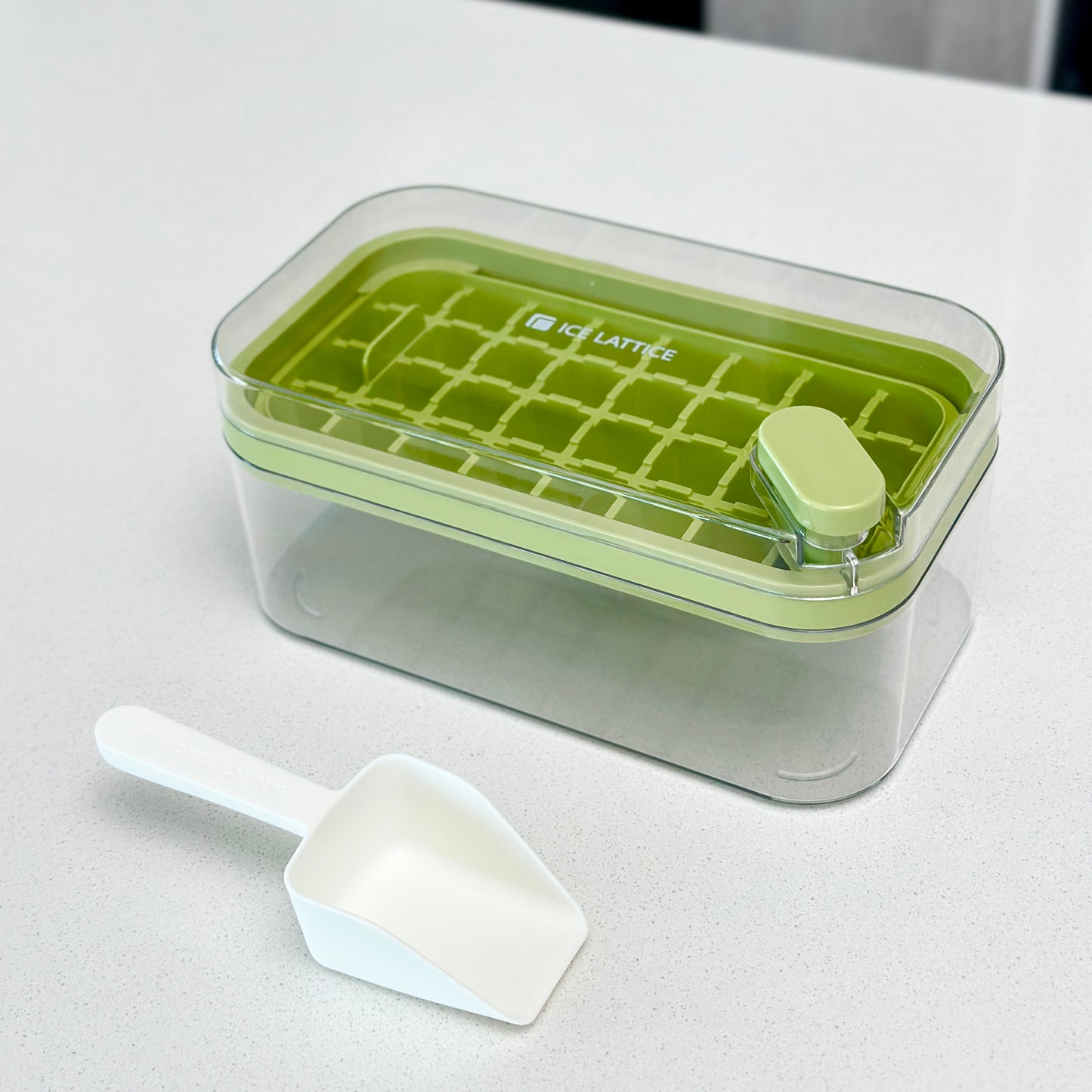 Ice Cube Tray, Bin and Lid