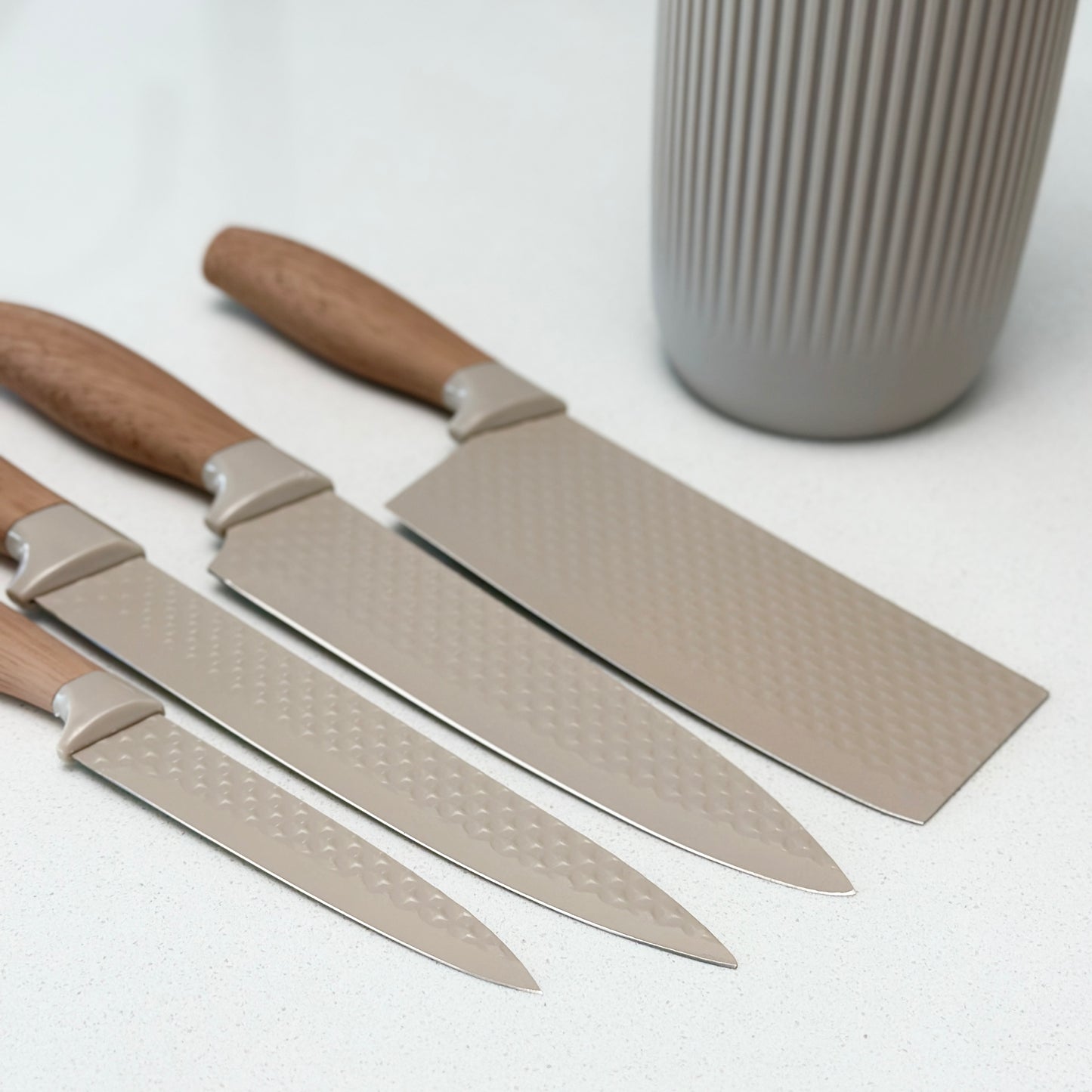 Khaki 6-Piece Chef Knife Set