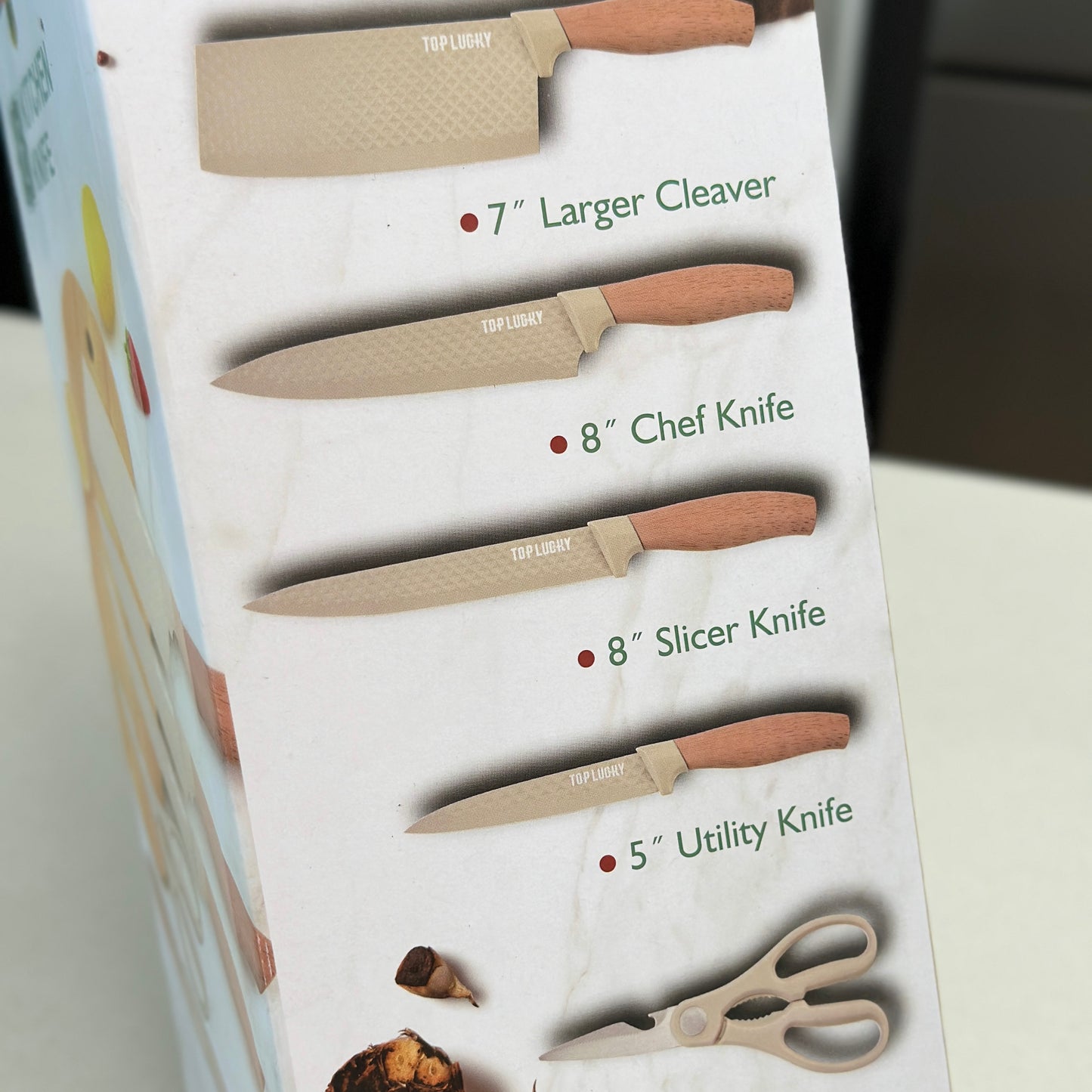 Khaki 6-Piece Chef Knife Set