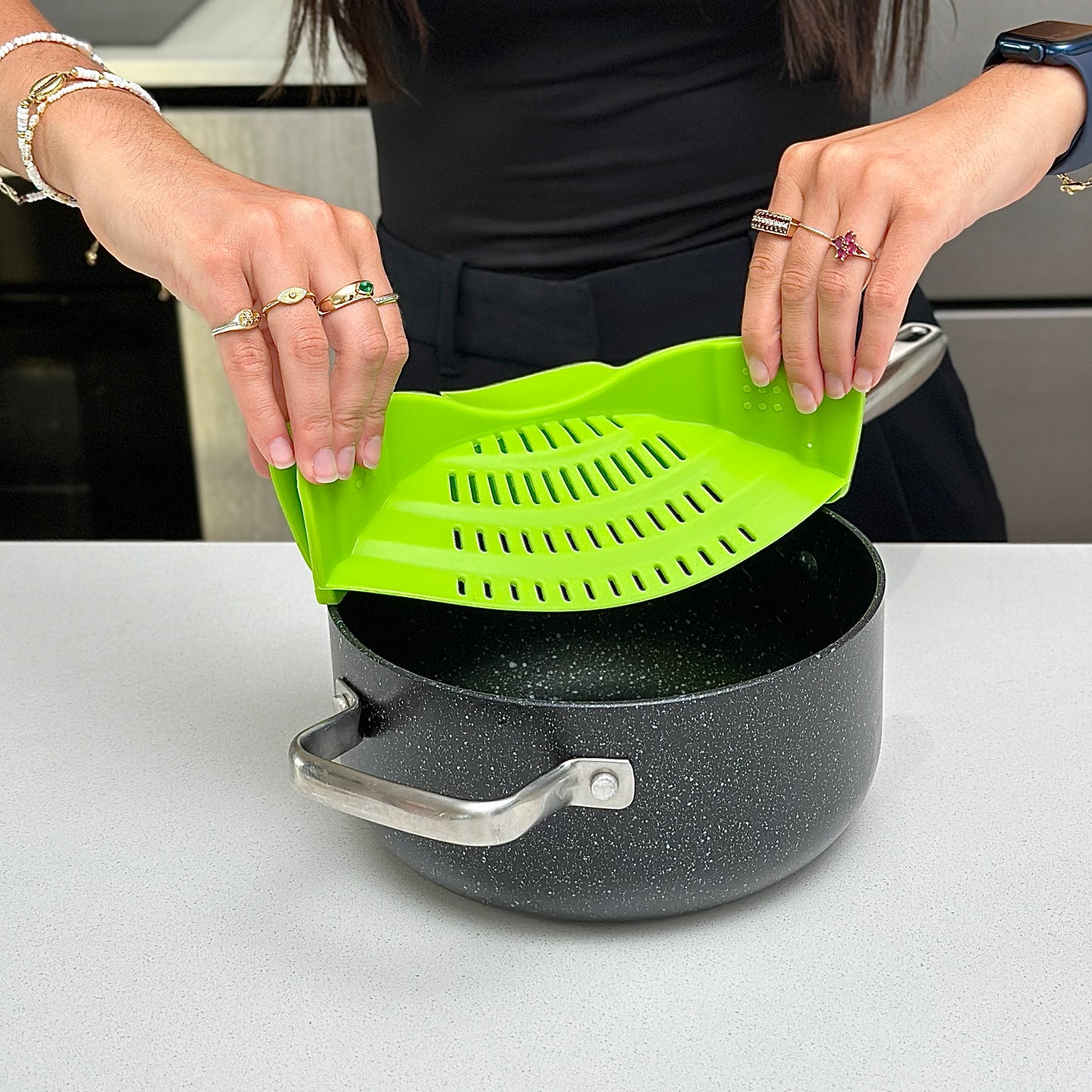 Silicone Clip-On-Colander